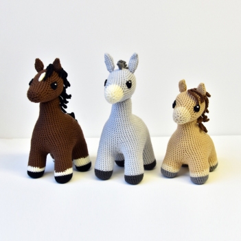 Horse, Pony, Donkey Set amigurumi pattern by The Flying Dutchman Crochet Design
