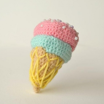 Ice Cream Cone amigurumi pattern by The Flying Dutchman Crochet Design