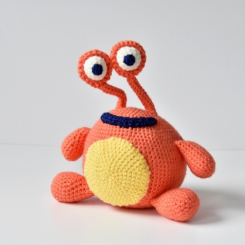 Orange Monster amigurumi pattern by The Flying Dutchman Crochet Design