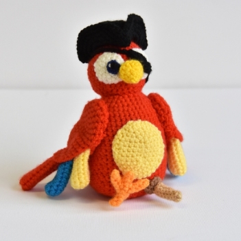 Pirate Parrot amigurumi pattern by The Flying Dutchman Crochet Design