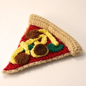 Pizza Slice amigurumi pattern by The Flying Dutchman Crochet Design