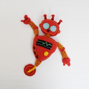 Red Robot amigurumi pattern by The Flying Dutchman Crochet Design