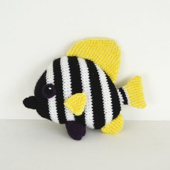 Striped Boarfish amigurumi pattern by The Flying Dutchman Crochet Design
