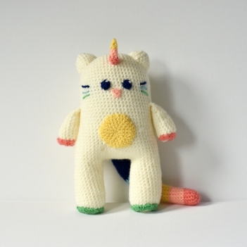 Unicorn Cat amigurumi pattern by The Flying Dutchman Crochet Design