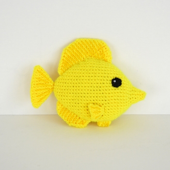 Yellow Tang Fish amigurumi pattern by The Flying Dutchman Crochet Design