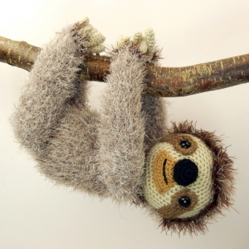 Slocombe the Sloth amigurumi pattern by Janine Holmes at Moji-Moji Design
