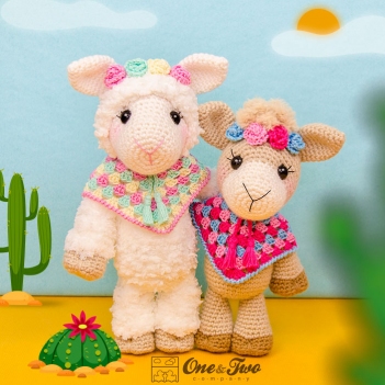 Astrid the Alpaca amigurumi pattern by One and Two Company