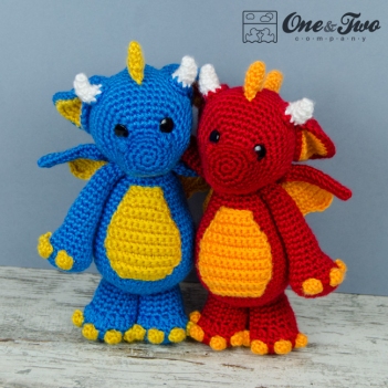 Felix the Baby Dragon amigurumi pattern by One and Two Company