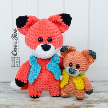 Franklin the Little Fox amigurumi pattern by One and Two Company