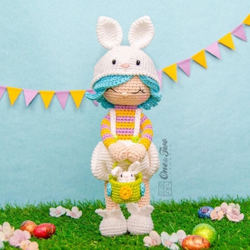 Hop the Bunny Dolly amigurumi pattern by One and Two Company