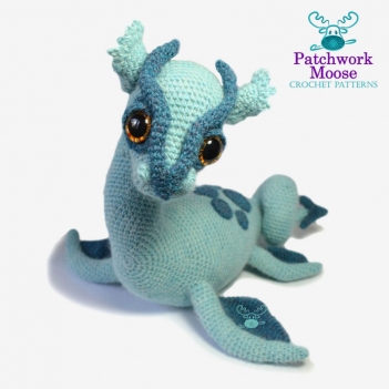 Nessie the Loch Ness Monster amigurumi pattern by Patchwork Moose (Kate E Hancock)