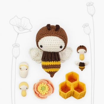 Honey Bee Life Cycle Play Set amigurumi pattern by Lalylala