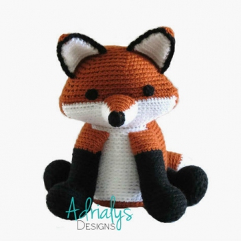 Fabian the Red Fox amigurumi pattern by Adrialys Designs