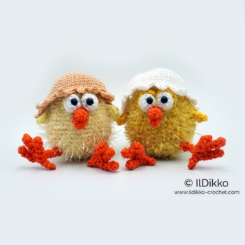 Chip and Chirip the Chicks amigurumi pattern by IlDikko