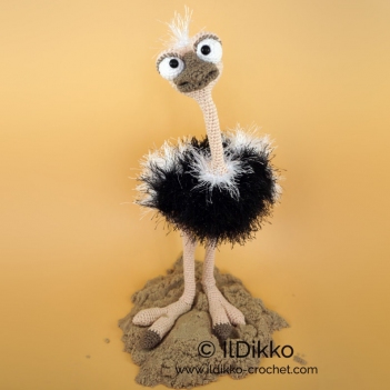 Oswald the Ostrich amigurumi pattern by IlDikko
