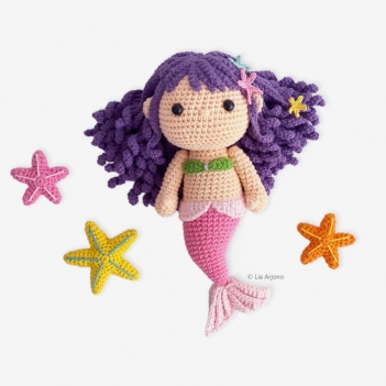 Emily the Little Mermaid amigurumi pattern by Lia Arjono