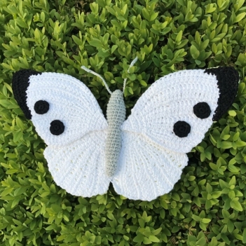 Cabbage White Butterfly amigurumi pattern by MieksCreaties