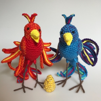 Fenix birds  amigurumi pattern by MieksCreaties