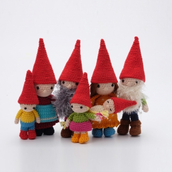 The Gnome Family amigurumi pattern by Christel Krukkert