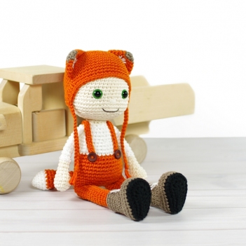 Doll in a Fox Costume amigurumi pattern by Kristi Tullus