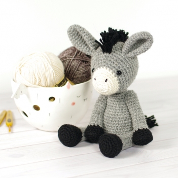 Small Donkey amigurumi pattern by Kristi Tullus