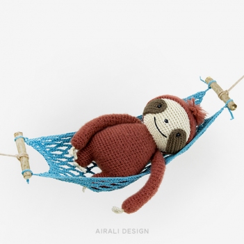 Brando the Sloth amigurumi pattern by airali design