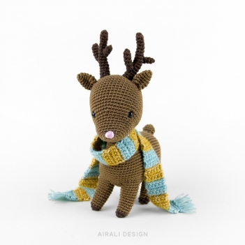 Noel the Reindeer amigurumi pattern by airali design