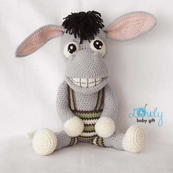 Smiling Donkey amigurumi pattern by Lovely Baby Gift