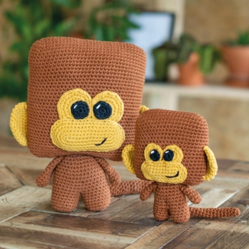 Too Hip To Be Square Monkeys amigurumi pattern by Dendennis