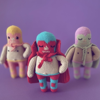 Hurricane Manu - The lucha libre fighters amigurumi pattern by Los sospechosos