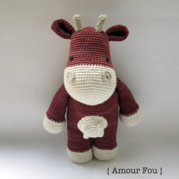 Angus the cow amigurumi pattern