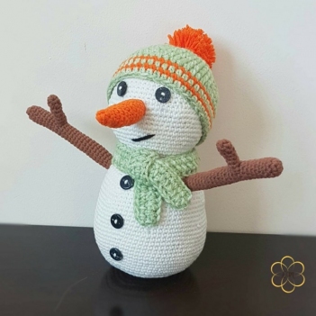 Happy Snowman amigurumi pattern