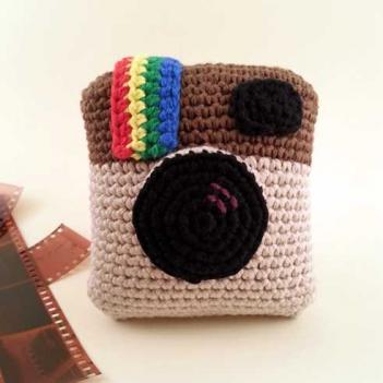 Instagram camera amigurumi pattern