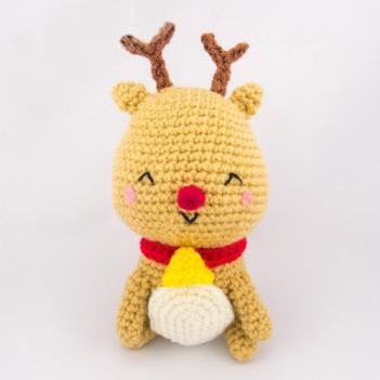 Jingle the Reindeer amigurumi pattern by Snacksies Handicraft Corner