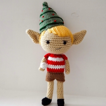 Mischievous Christmas Elf amigurumi pattern