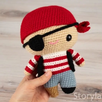 Pete the Cuddle-Sized Pirate amigurumi pattern