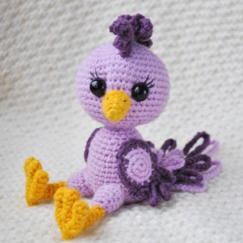 Purple Bird amigurumi pattern