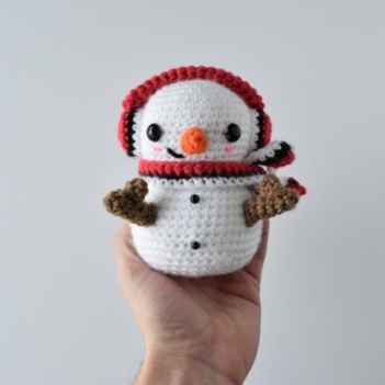 casper the snowman amigurumi pattern