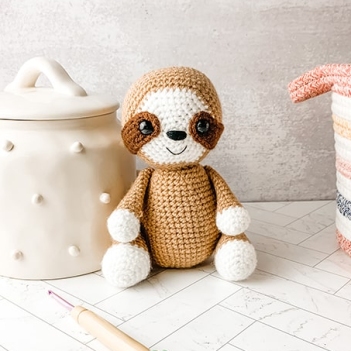 cute mini sloth amigurumi pattern