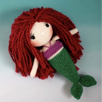 friendly mermaid doll amigurumi pattern