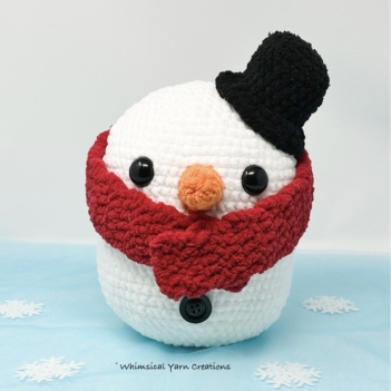 huggable snowman friend amigurumi pattern