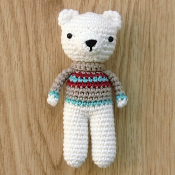 polar bear amigurumi pattern