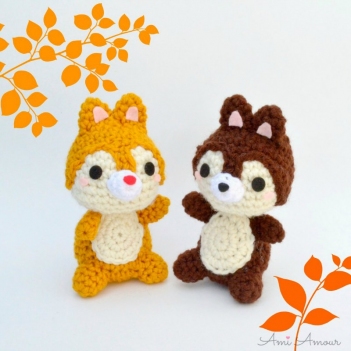 rascally chipmunk amigurumi pattern