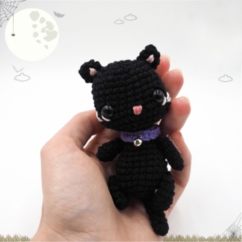 sam the halloween black cat amigurumi pattern