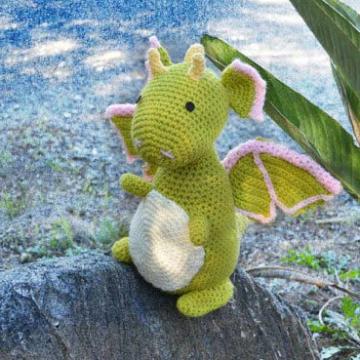 D is for Dragon amigurumi pattern by Ami Amour