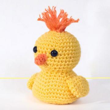 easter chick bust amigurumi pattern