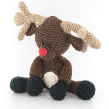 Rudolph the Reindeer amigurumi pattern by Woolytoons