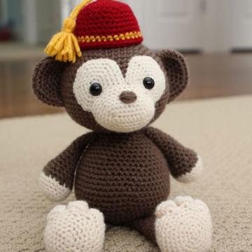 Simi the Monkey amigurumi pattern by Little Muggles