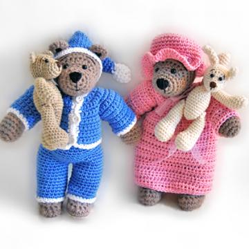 Tilda Bear with Nightwear amigurumi pattern by Tilda & Filur