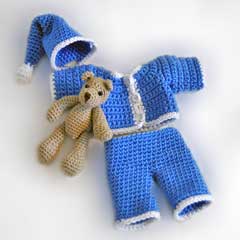 Tilda Bear with Nightwear amigurumi pattern by Tilda & Filur